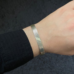 925 Sterling Silver Cuff Bracelet For Men