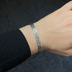 925 Sterling Silver Cuff Bracelet For Men