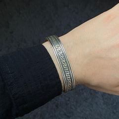 925 Sterling Silver Cuff Bracelet For Men