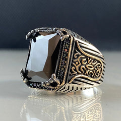 Onyx Gemstone 925 Sterling Silver Handmade Ring