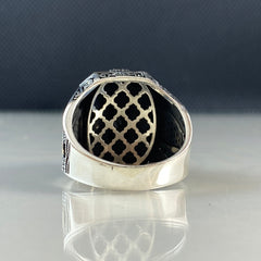 Onyx Gemstone 925 Sterling Silver Ring