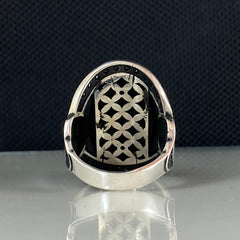 Onyx Gemstone 925 Sterling Silver Men Handmade Ring