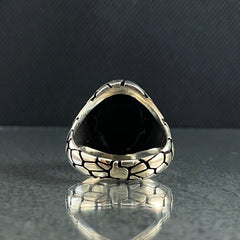 Onyx 925 Sterling Silver Ring For Men