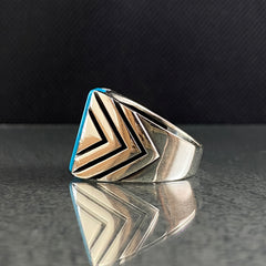 Turquoise 925 Silver Ring For Mens