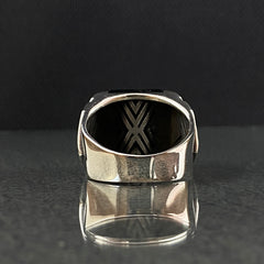 Onyx Gemstone 925 Silver Men Ring