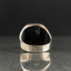 Black 925 Sterling Silver Men Ring