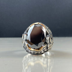 Black Onyx Gemstone 925 Sterling Silver Men Handmade Ring