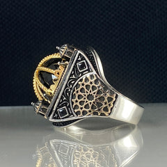 Musque 925 Silver Unique Design Men Ring