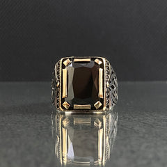 Black Onyx 925 Silver Men Ring