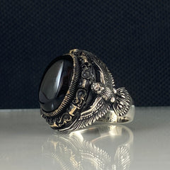 Black Onyx Stone 925 Solid Silver Handmade Ring