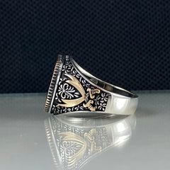 Seal Of Solomon 925 Sterling Silver Men Handmade Ring