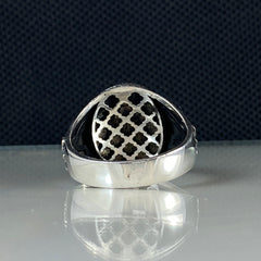 Seal Of Solomon 925 Sterling Silver Men Handmade Ring