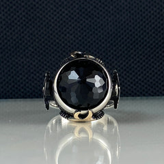 Classic Black Onyx Gemstone 925 Sterling Silver Handmade Ring