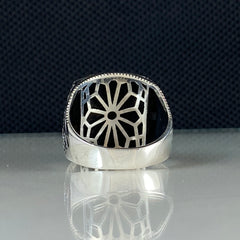 Seal Of Solomon 925 Solid Silver Star Of David Ring