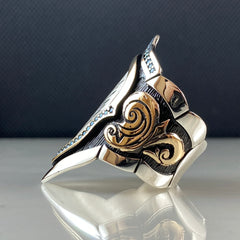 Arabic Calligraphy Archer Thumb 925 Solid Silver Ring