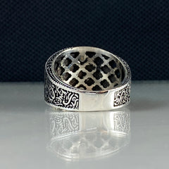 Ottoman Sign Turkish Handmade 925 Sterling Silver Handmade Vintage Ring