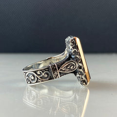 Seal Of Solomon 925 Sterling Silver Men Ring