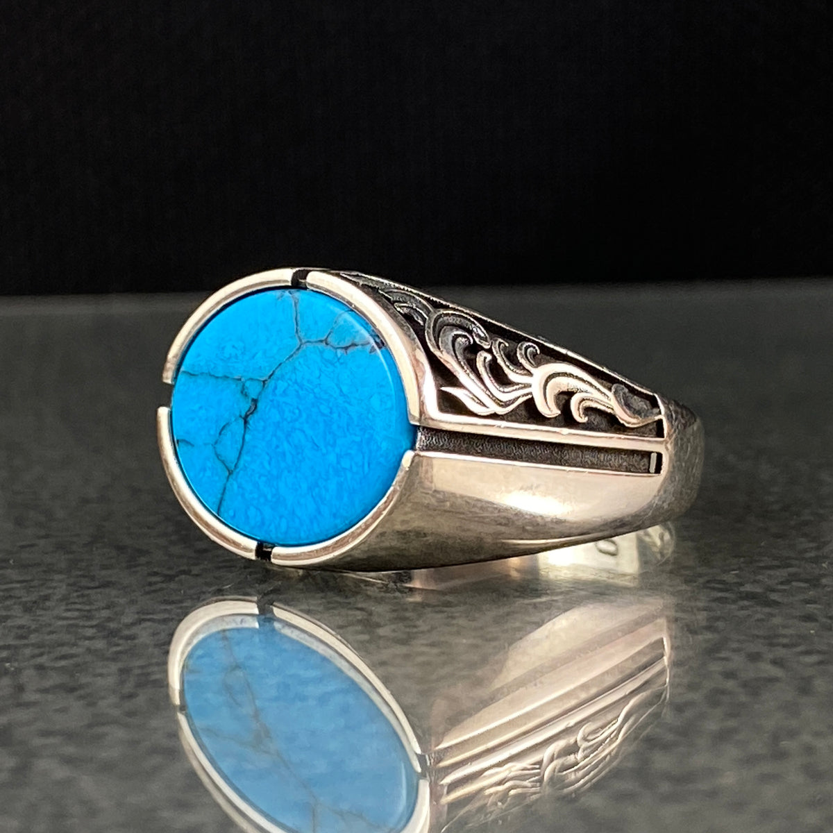 Turquoise Stone 925 Sterling Silver Handmade Ring