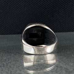 Onyx Gemstone 925 Sterling Silver Ring