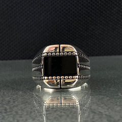 Onyx Gemstone 925 Sterling Silver Ring