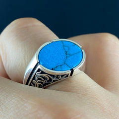 Turquoise Stone 925 Sterling Silver Handmade Ring