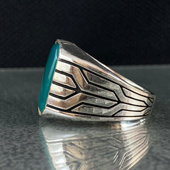 Green Agate Gemstone 925 Sterling Silver Handmade Ring