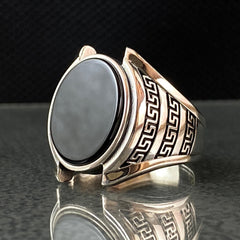 Onyx Gemstone 925 Sterling Silver Ring