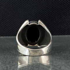 Onyx Gemstone 925 Sterling Silver Ring