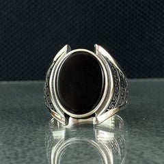 Onyx Gemstone 925 Sterling Silver Ring