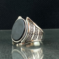 Onyx Gemstone 925 Sterling Silver Ring